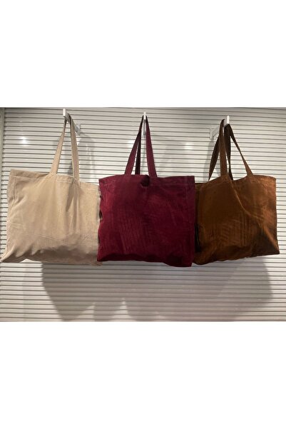 AÈC PRIVÈ Γυναικεία Premium Quality Carmen Burgundy Suede Τσάντα Shopper 777