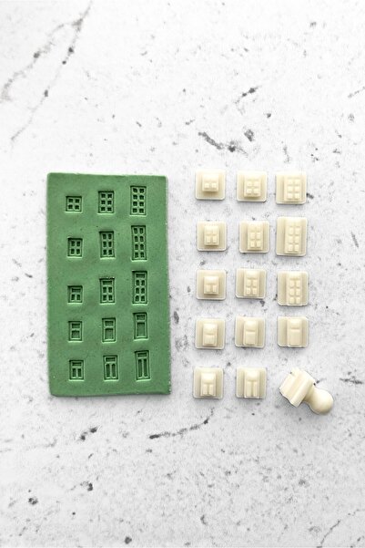 WE3D مجموعة لب السيراميك من طين البوليمر مقاس 0.7-1.5 سم - ختم بإطار مستطيل ل...