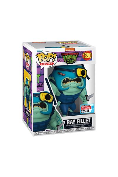 Funko سلاحف النينجا المتغيرة في سن المراهقة! Ray Fillet (Mutant Mayhem) NYCC 2023 الشكل الحصري المشترك
