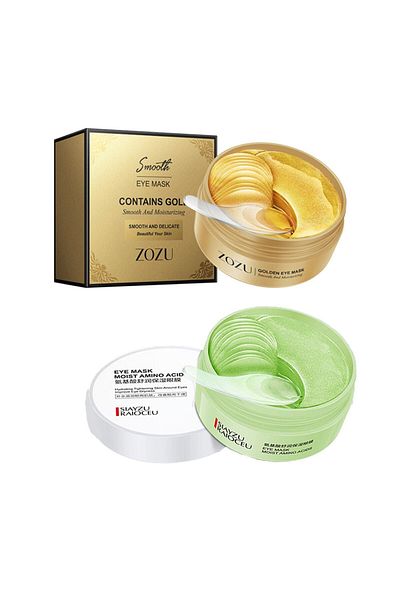 ZOZU ® Gold Hyaluronic Acid Anti-Wrinkle and Amino Acid Brightening Mask Set of 2