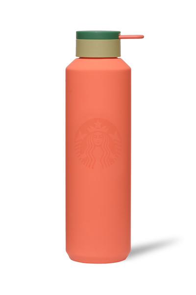 Starbucks Plastik Su Şişesi Matara Suluk Mercan Rengi 710 ml