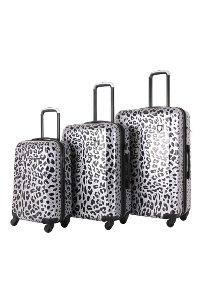 TUCCI 3-Piece Winter Leopard Luggage Trolley Bag Set T0158