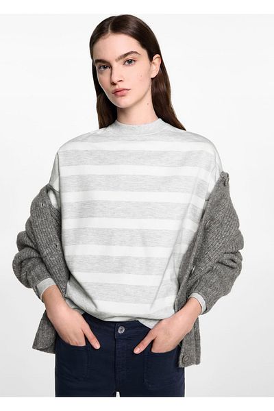 Mango Teen Φούτερ με ρίγες Koton