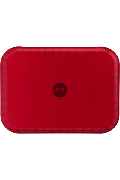 TEFAL Oven Tray Set | 3pcs | Rectangular 41x29 / 37x27 / 31x24cm | Non-Stick | Red