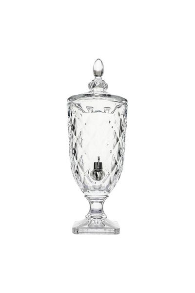 Parfait موزع مشروبات زجاجي مزخرف سعة 3 لتر Y123-005