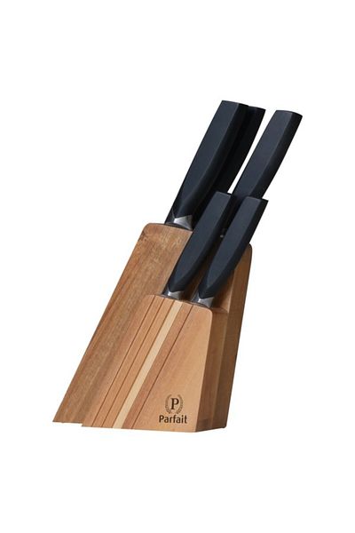 Parfait 6-Piece High Quality Wooden Stand Knife Block Set