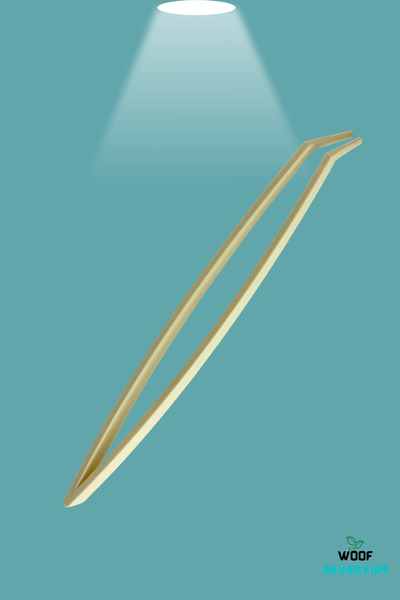 WOOF Akvaryum Bitki Dikim Cımbızı 24 Cm Profesyonel Plastik Akvaryum Eğik Uçl...