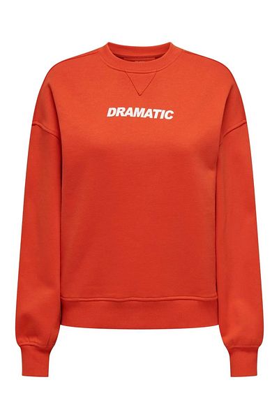 ONLY Onlsofia L/s Word O-neck Swt Πορτοκαλί