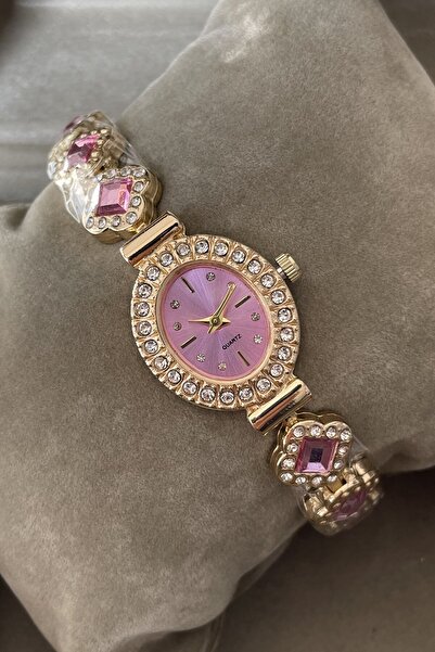 Leerybee Minimal Vintage Women's Watch with Stones Nl-187