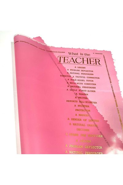 weloveis Pink Floral Bouquet Paper - Special for Teacher's Day, 55X55Cm, 10 Sheets Backdrop
