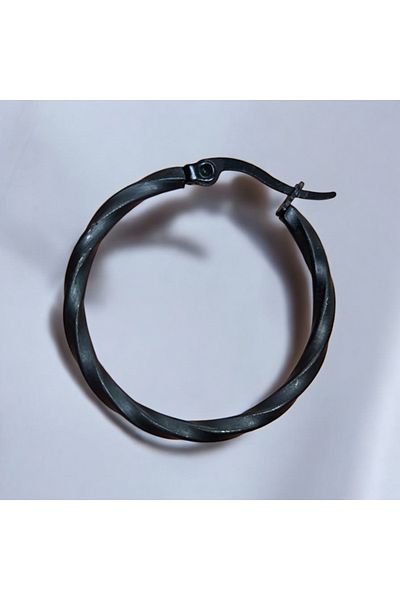 Florencia Decorative Hoop Steel Earrings