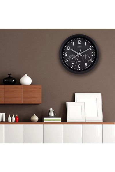 La Crosse Inkwell Round Wall Clock