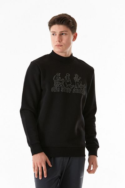 Fulla Moda Φούτερ με λαιμόκοψη με 3 κλωστές