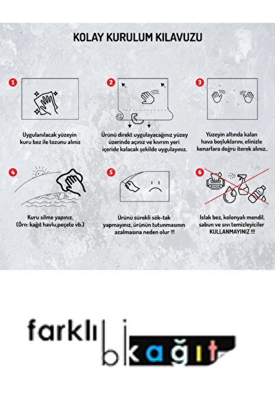 Farklı Bi Kağıt 50x70 Pratik Beyaz Akıllı Kağıt Tahta 2'li