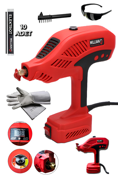 Millian Profesyonel 300 Amper Çift Kartlı Turbo Soğutma El Tipi İnvertör Taba...