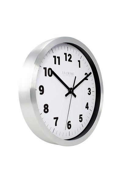 La Crosse Nash Round Wall Clock