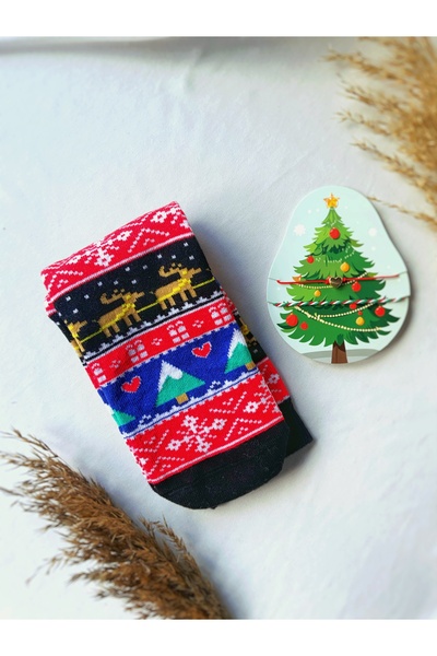 Atölye Merdiven Новогодишен комплект от 2 чифта чорапи и гривна - Gift Tree
