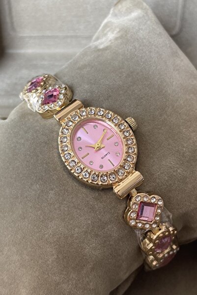 Leerybee Minimal Vintage Women's Watch with Stones Nl-187