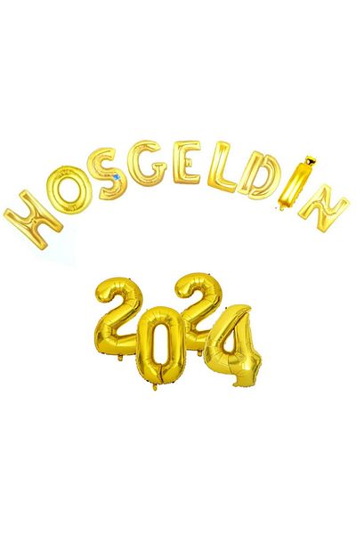 Hayaller Dükkanı 2024 Πρωτοχρονιάτικο Στολίδι Folo Balloon Κάθε μπαλόνι 40 cm H-