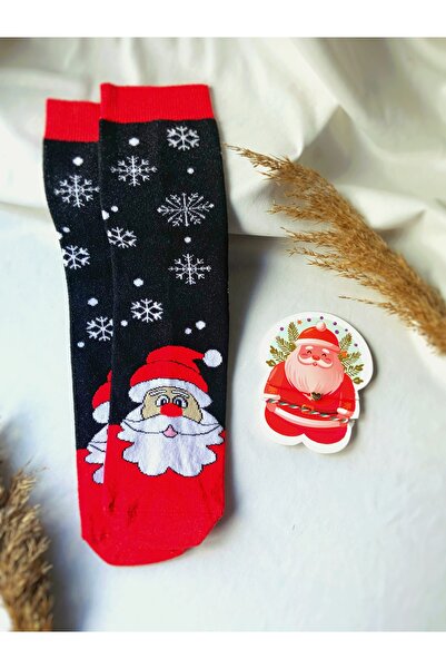 Atölye Merdiven Комплект коледни чорапи и гривна - 2 броя подаръчен комплект за Дядо Коледа