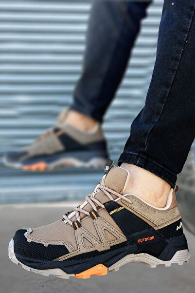 gizlitopuk حذاء رجالي بارتفاع 7 سم بكعب مخفي بني للرحلات الخارجية Gt-00031