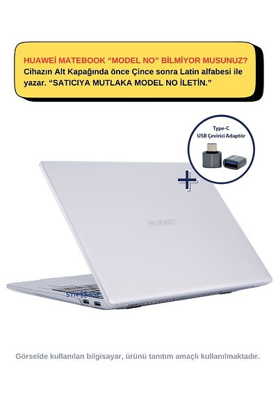 Mcstorey حافظة كريستال لامعة متوافقة مع هاتف Huawei Matebook 14 (2021-2022-2023 YEARS) - لا تترك أثرًا