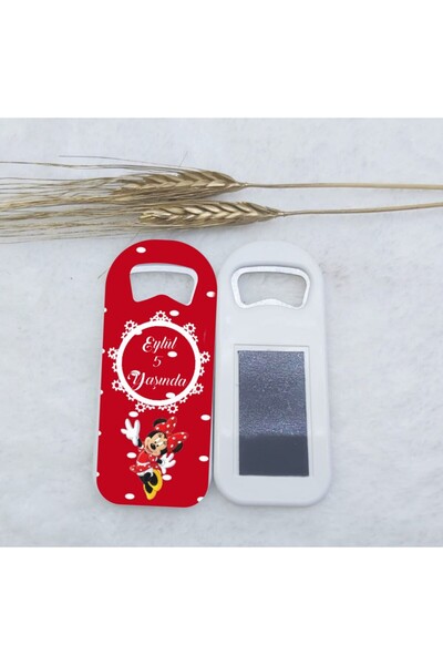 Hayaller Dükkanı 15 Adet Minnie Mouse Temalı Uzun Açacak Magnet 4,5x10,5 Cm U...