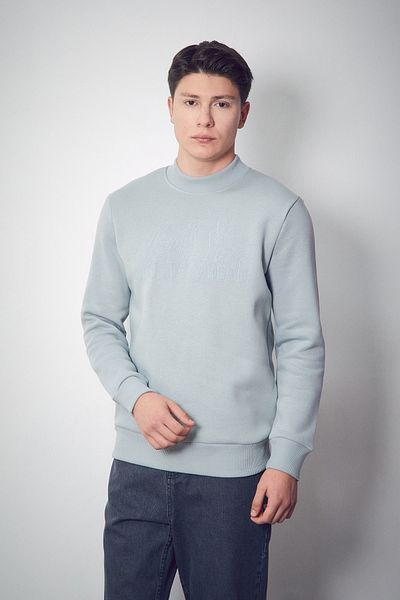 Fulla Moda Φούτερ με λαιμόκοψη με 3 κλωστές