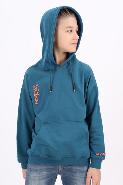 Toontoy Boy's Embroidery Detailed Sweatshirt