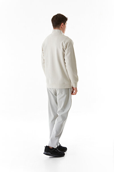 Fulla Moda Φούτερ με γιακά με ρίγες στο πλάι