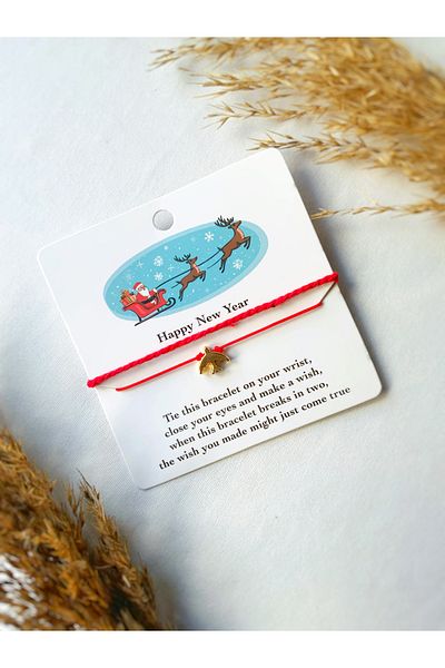 Atölye Merdiven Christmas Luck Bracelet Happy New Year New Year Luck Bracelet