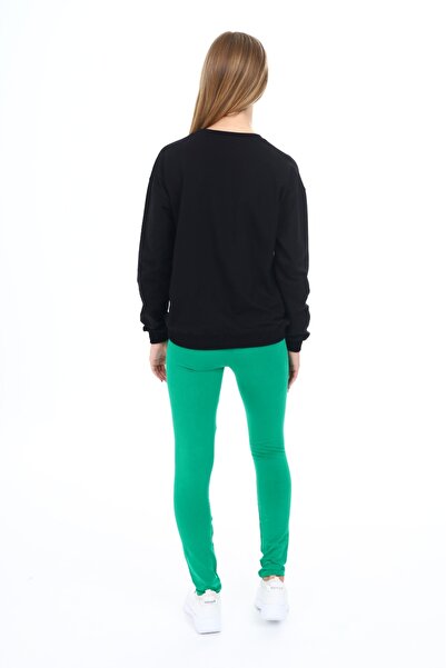 Toontoy Σετ κοριτσίστικο καλσόν με τσέπες καγκουρό με τύπωμα