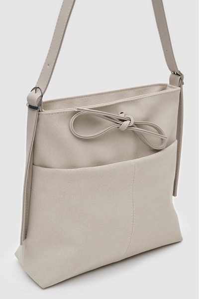 BAGzy Women's Justen Suede Shoulder Bag