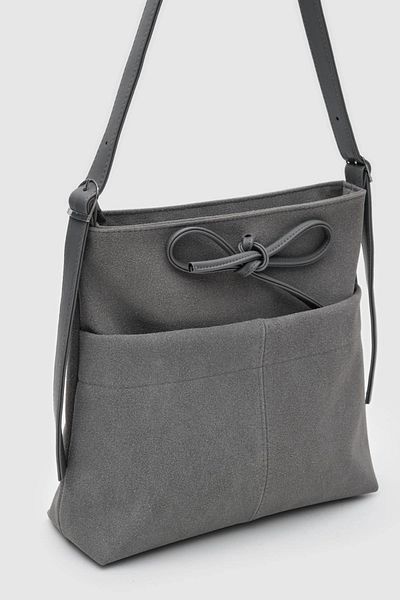 BAGzy Women's Justen Suede Shoulder Bag