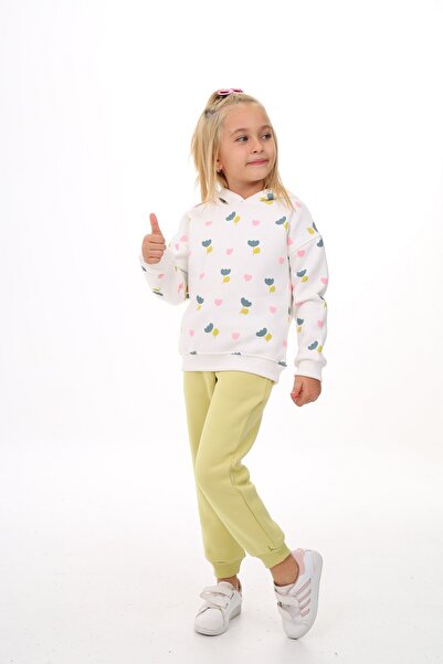 Toontoy Κοριτσίστικο με κουκούλα Σετ Φόρμας Ολόκληρο Σετ Τουλάλε με τύπωμα