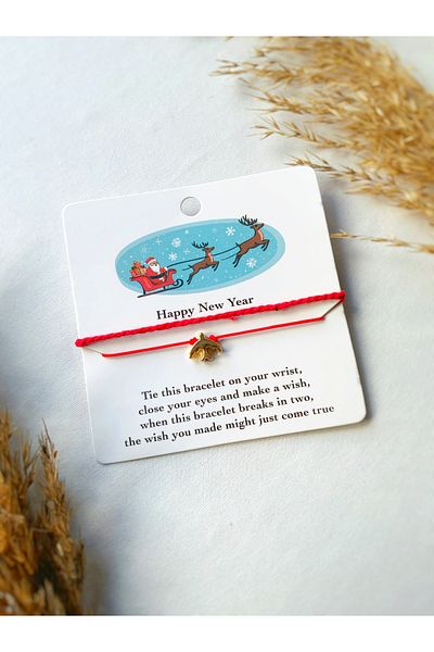 Atölye Merdiven Christmas Luck Bracelet Happy New Year New Year Luck Bracelet