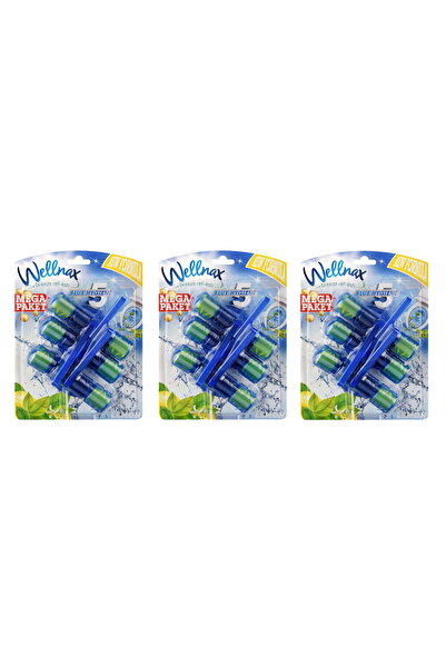 Wellnax breeze refresh Wc Klozet Blok Limon Tazeliği 3'lü Mavi Paket X3