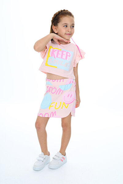 Toontoy Κοριτσίστικο Σετ Keep Smile με τύπωμα με φούστα