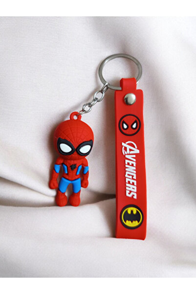 KANİNCHEN حقيبة سلسلة مفاتيح من السيليكون ثلاثية الأبعاد من سبايدر مان - إكسس...