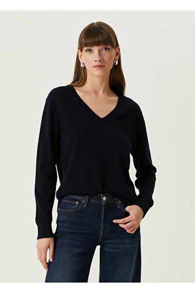 Vince Lacivert Kaşmir Kazak