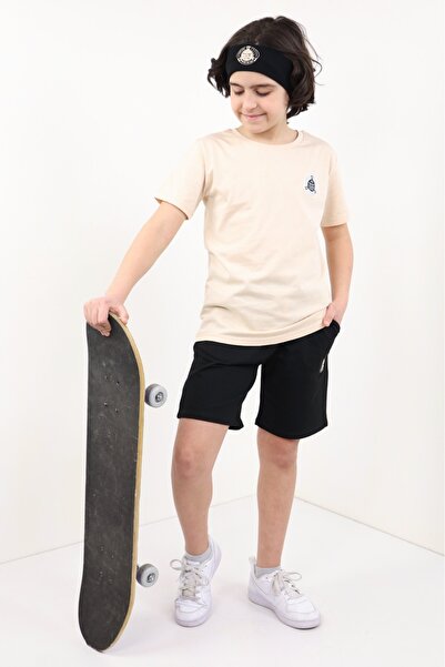 Toontoy Set de pantaloni scurți pentru băieți cu imprimeu