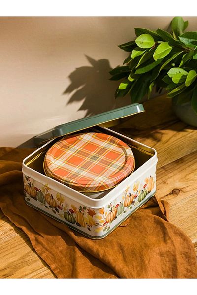 LC Waikiki LCW HOME Set de 2 containere metalice de depozitare - imprimate mixt