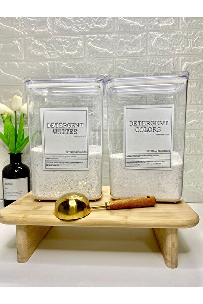 MODA OZY 2 bucăți 2900 ml acrilic capac de vid detergent culori/albi containe...