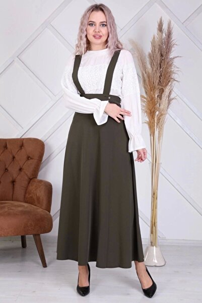 apsen Γυναικεία μπλέ μπλέ φούστα με λεπτομέρεια Hijab Salopet 1951/106