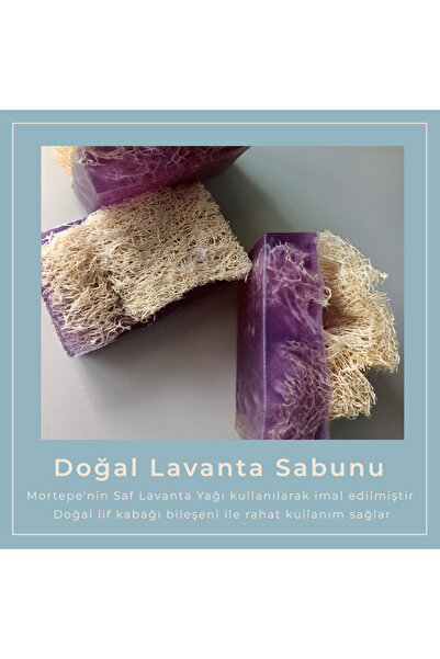 Doğal Kabak Lifli Lavanta Sabunu (125 gr)