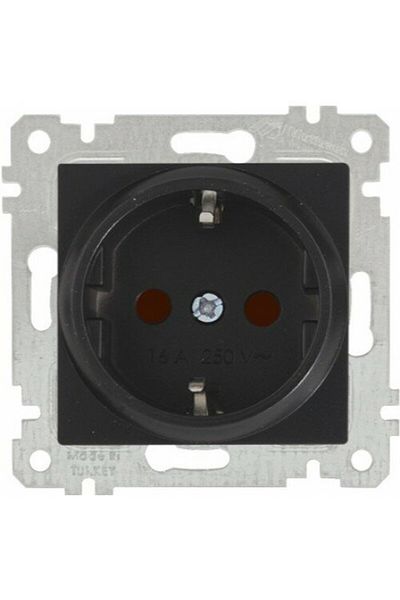 Mutlusan Rita Black Grounded Socket (MKZ)