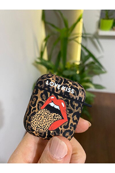 Tasarım 3. Nesil Uyumlu Koruyucu Bluetooth Kulaklık Kılıfı Desenli Leopar Fos...