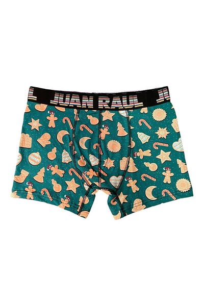 Juan Raul Men's Boxers with Cookie Pattern- Db207