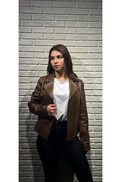 Şahan Deri Denizli Brown Women's Genuine Leather Coat