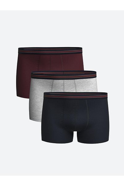 LC Waikiki Standard Fit Cotton Flexible Ανδρικό Boxer 3 τεμαχίων
